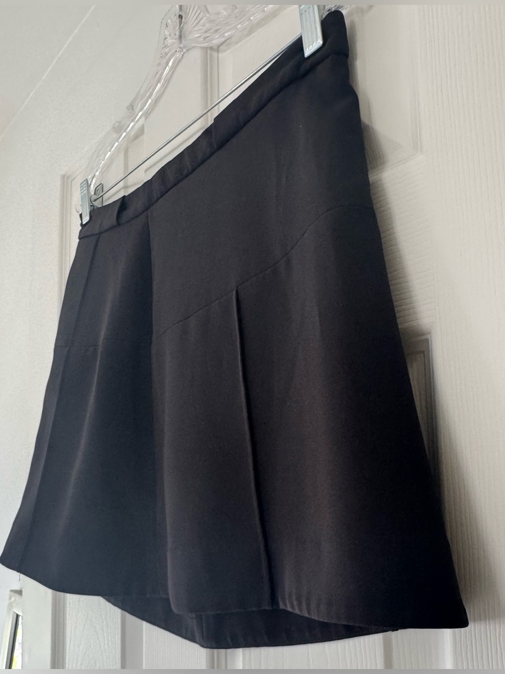 Express Black A-Line Pleated Women's Skirt